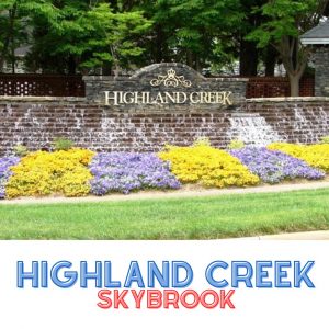 ZONE 7 - October 11th - Wednesday - Highland Creek, Skybrook, CastleBrooke